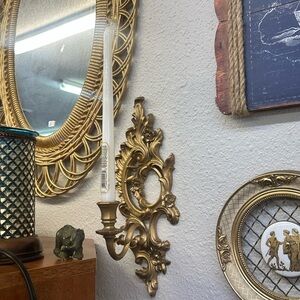 Elegant Gold Wall Sconce Candle Holder